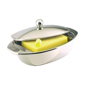 Bellux double-wall butter holder, stainless steel - Grunwerg
