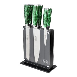 7-delt Rockingham Forge Sunrise knivsæt, Emerald Green - Grunwerg