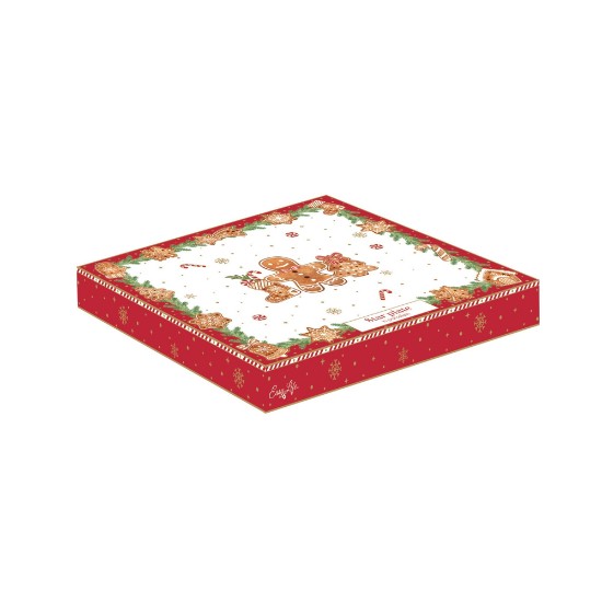 Platter réalta-chruthach, poirceallán, 22.5 × 22.5 cm, "Fancy Gingerbread" - Nuova R2S