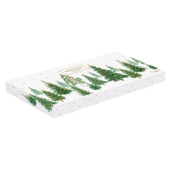 Porcelain serving platter, 37 × 14 cm, "Festive TREES" - Nuova R2S