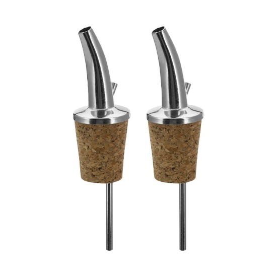 Set of 2 free flow bottle pourer spouts, cork - Westmark