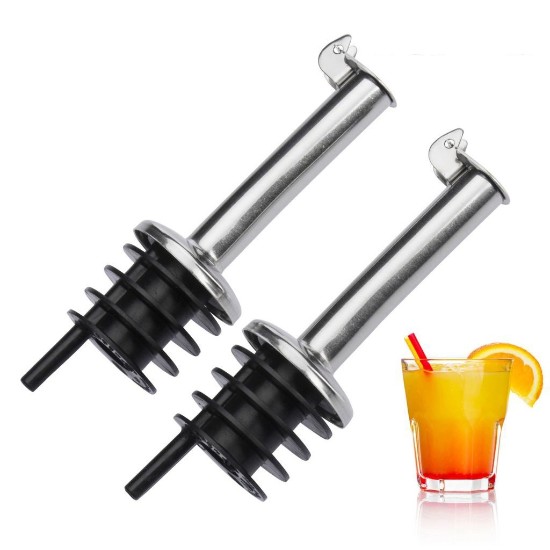 Set of 2 free flow bottle pourer spouts, Metall - Westmark