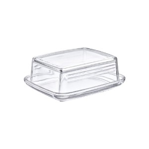 Butter dish, made of glass, 14.3 x 11.8 cm - Westmark