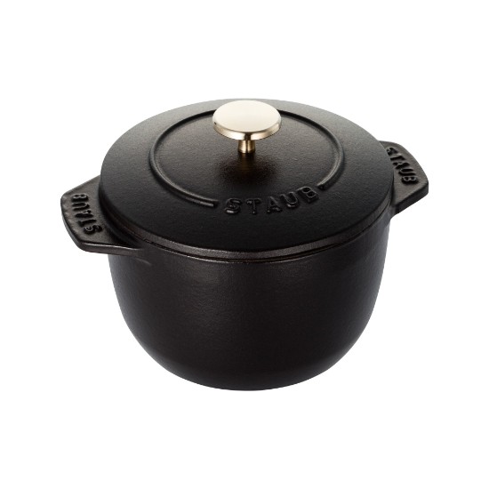 Мини-Cocotte лонац за кување пиринча, ливено гвожђе, 12цм/0.75Л, Black - Staub