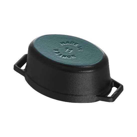 Oval mini-Cocotte, cast iron, 11cm/0.25L, Black - Staub 