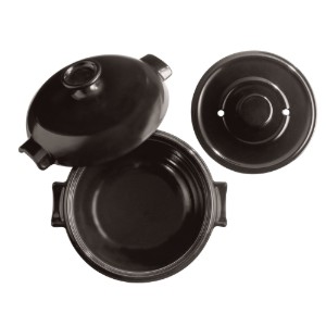 Pentola per riso, ceramica, 25,5 cm/2,5 L, Charcoal - Emile Henry
