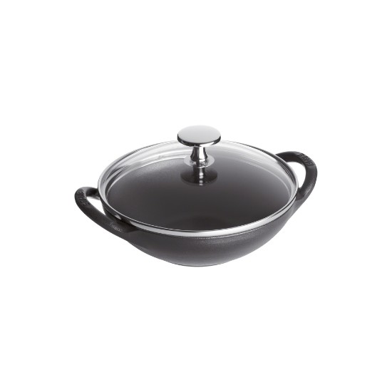 Mini-wok, støbejern, 16cm, Black - Staub