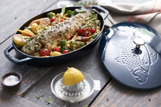 Oval pişirme kabı, dökme demir, 33cm/2,8L, "La Mer" - Staub