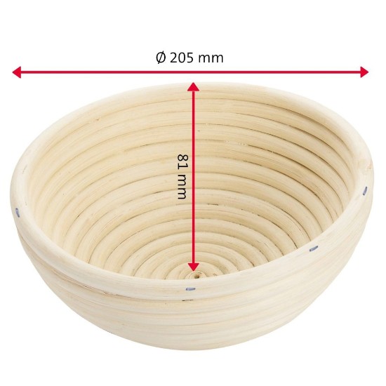 Round basket for dough leavening, 20,5 cm - Westmark 