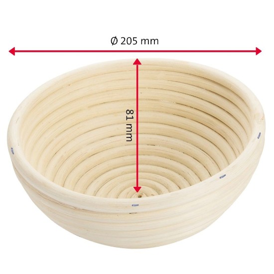 Panier rond pour le levage de la pâte, 20,5 cm - Westmark 