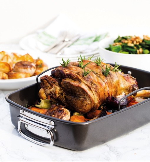 Roasting pan, steel, 40 x 28 cm - Kitchen Craft