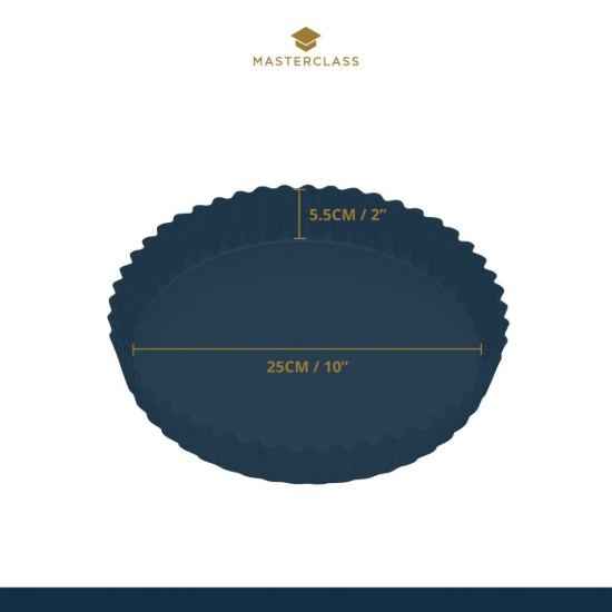 Tart mould, carbon steel, 25 cm - Kitchen Craft