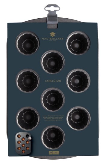 Assadeira para muffins/canneles de Bordeaux, 32,5 x 22 cm, aço - por Kitchen Craft