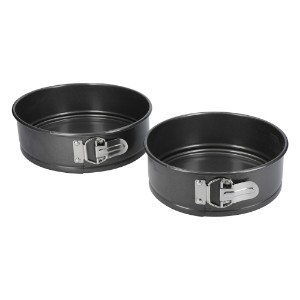 Set of 2 round cake pans, steel - Kitchen Craft