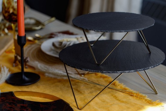 “Artesa” tiered platter, 30.5 × 24 cm, made from slate – produced by Kitchen Craft