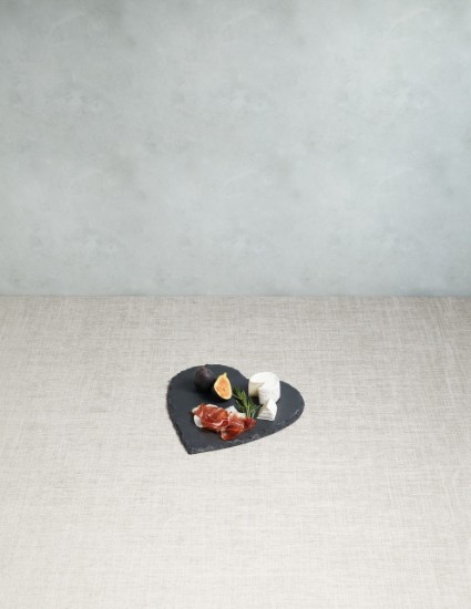 Alkupalatarjoilulautanen, sydämenmuotoinen, 25 cm, liuskekivi. 'Artesa' - Kitchen Craft