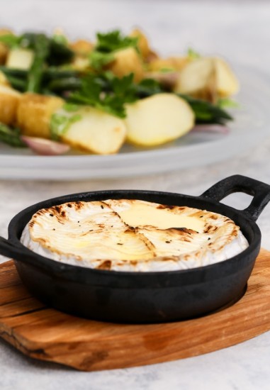 Taġen żgħir tal-qali, ħadid fondut, 12 ċm, bi stand tal-injam - Artesa