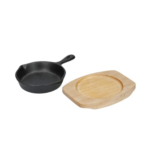 Mini frying pan 11.5 cm, with wooden stand – Kitchen Craft