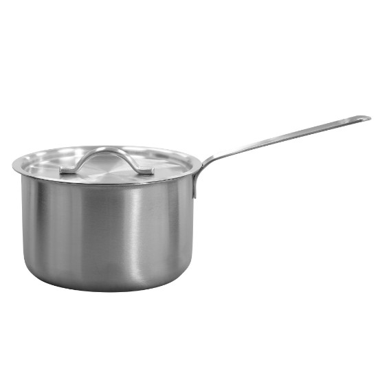 Mini-saucepan with lid, stainless steel, 10cm/0.41L, "Commichef" - Grunwerg