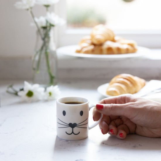 "Cat face" espresso mug, 80 ml - Kitchen Craft