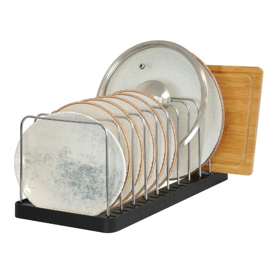 Dish rack, stainless steel, 39.5x18.2x17.5cm - Zokura 