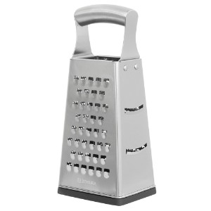 Multifunctional grater, stainless steel, with collecting tray - Zokura