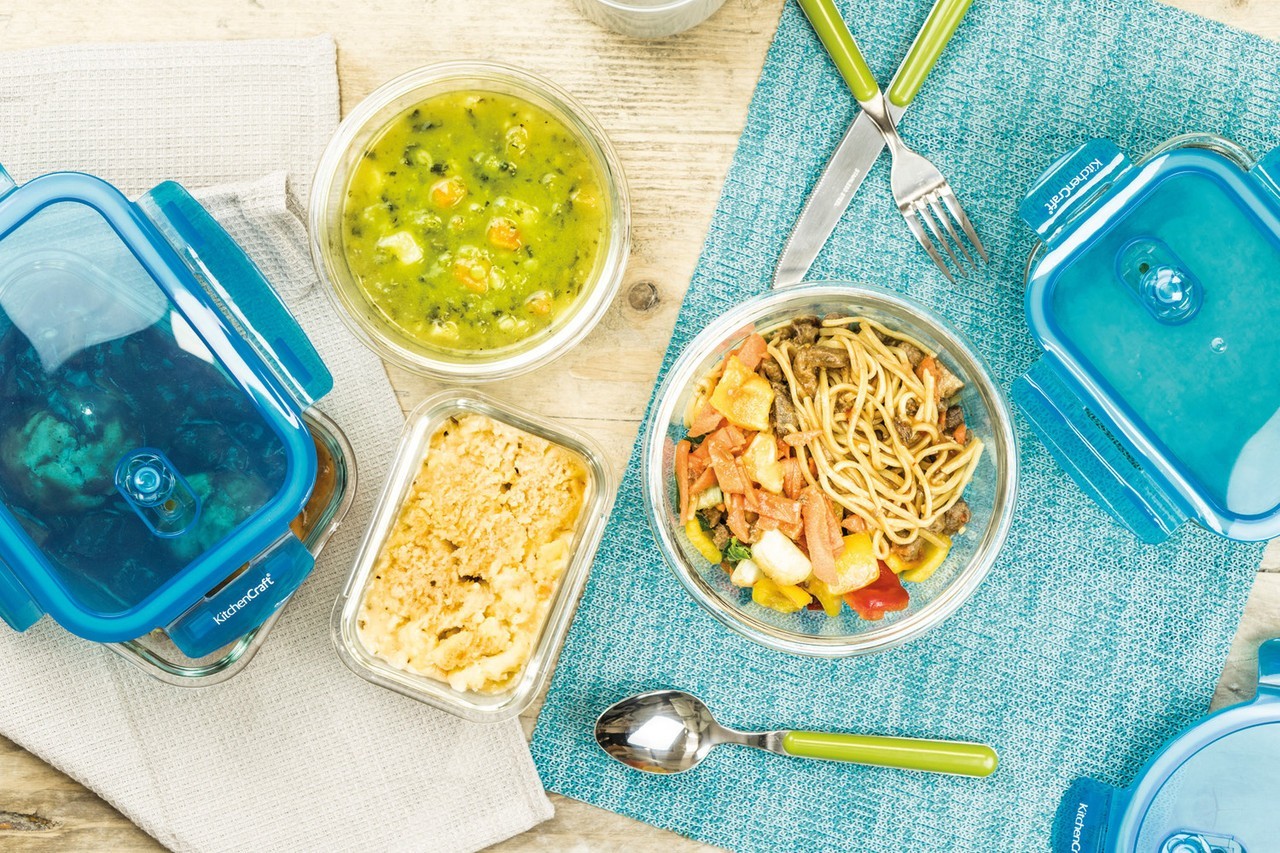 600ml en verre rectangulaire Bento de stockage de boîte à lunch