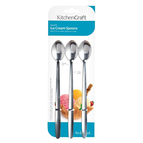 3-piece spoon set for ice cream/juice – Kitchen Craft