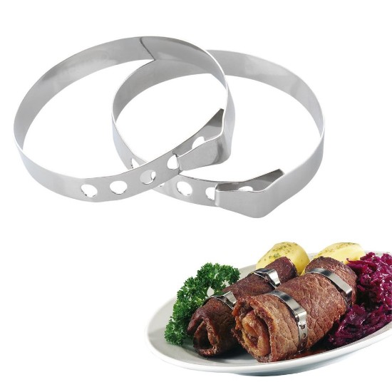 Sett med 6 ringer for kjøtt, rustfritt stål - Westmark
