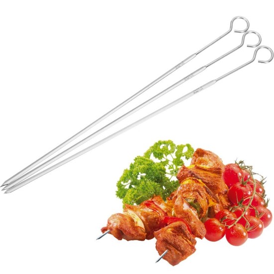 Set of 3 stainless steel skewers, 37 cm - Westmark