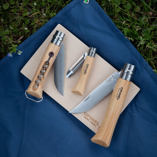Kitchen knife set, 5 pieces, "Nomad Cooking" - Opinel