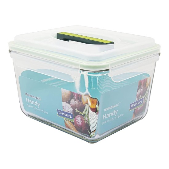 "Handy" food storage container, 3700 ml, glass – Glasslock