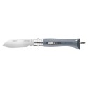 Coltello tascabile N°09, acciaio inossidabile, 8 cm, "DIY", Grey - Opi