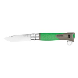 Джобен нож N°12, с екстрактор за кърлежи, "Explore", Green - Opinel