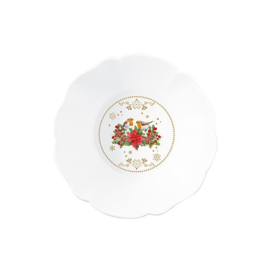 Taça de porcelana, 20 cm, "CHRISTMAS MELODY" - Nuova R2S