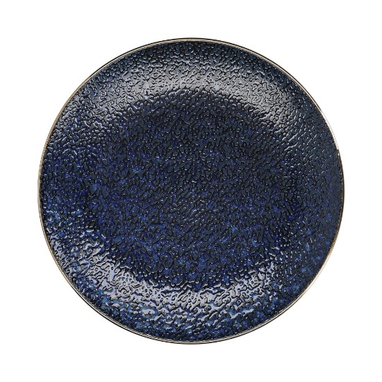 Lapos porcelántányér, 27 cm, "Satori", Indigo Blue - Mikasa
