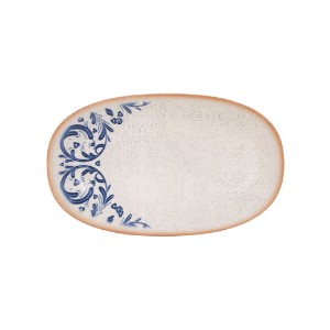 Gurmánský oválný talíř, porcelán, 24 × 14 cm, "Laudum" – Bonna