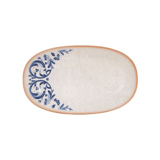 Plateau ovale gourmand, porcelaine, 24 × 14 cm, « Laudum » – Bonna