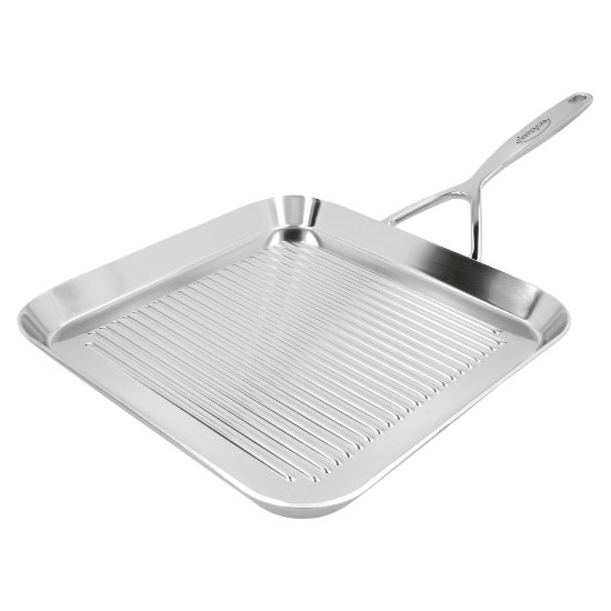 Square grill pan, stainless steel, 28x28cm, "Specialties 5" - Demeyere