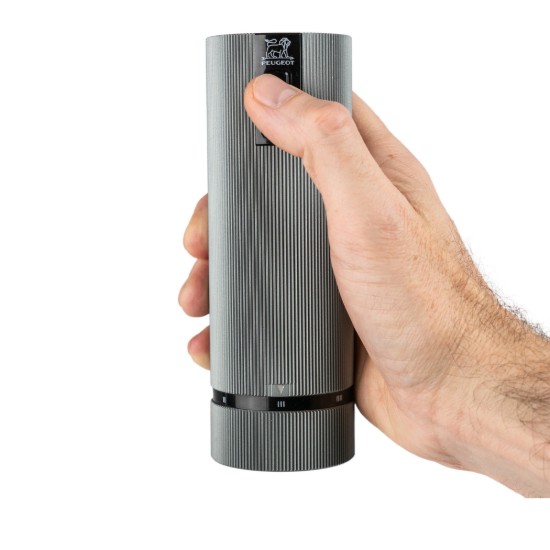 Set of 2 electric salt and pepper grinders, "Line" - Peugeot 
