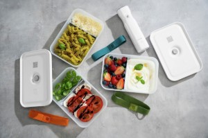 3-piece vacuum-sealing lunch box set, plastic, "FRESH & SAVE" - Zwilling