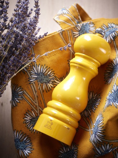 Salt grinder, 18 cm, "Paris u'Select", Saffron Yellow - Peugeot