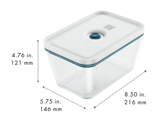 Vacuum-sealing food container, glass, 2L, "FRESH & SAVE" La Mer - Zwilling