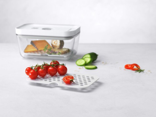 2-teiliges Abtropfgestell-Set für Lebensmittelbehälter aus Glas, M/L, „FRESH & SAVE“ – Zwilling