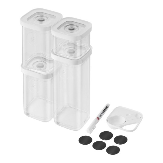 Opbevaringsbeholdersæt, 6 dele, med tilbehør, plastik, "Cube" - Zwilling
