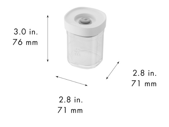 Sæt med 3 krydderibeholdere, plastik, "Cube" - Zwilling