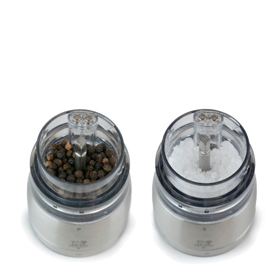 Set of 2 electric salt and pepper grinders, 16 cm, "Daman U'Select" - Peugeot