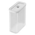 Rektangulær madbeholder, plastik, 21,4 x 10,7 x 22,8 cm, 2,9L, "Cube"