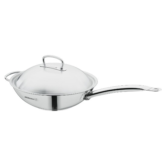 Poêle wok, inox, 32 cm / 5,2 L, "Proline" - Korkmaz