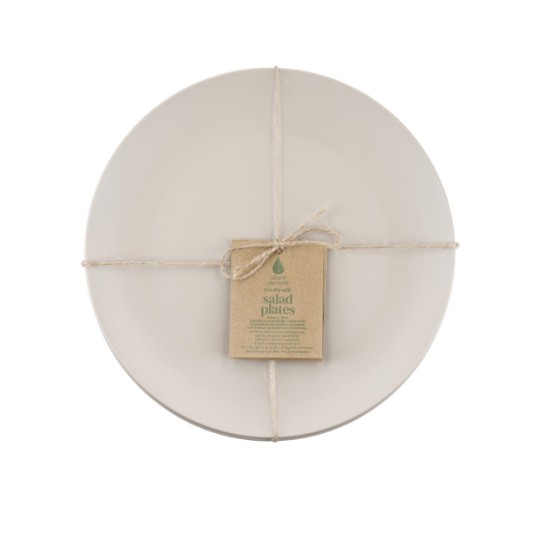 Set of 4 dinner plates, made from recycled plastic, 20 cm, “Natural Elements” - Kitchen Craft